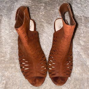 Vince Camuto Peep Toe Booties